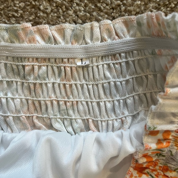 Multicolored Midi A-Line Skirt Resort Wear - Picture 5 of 7